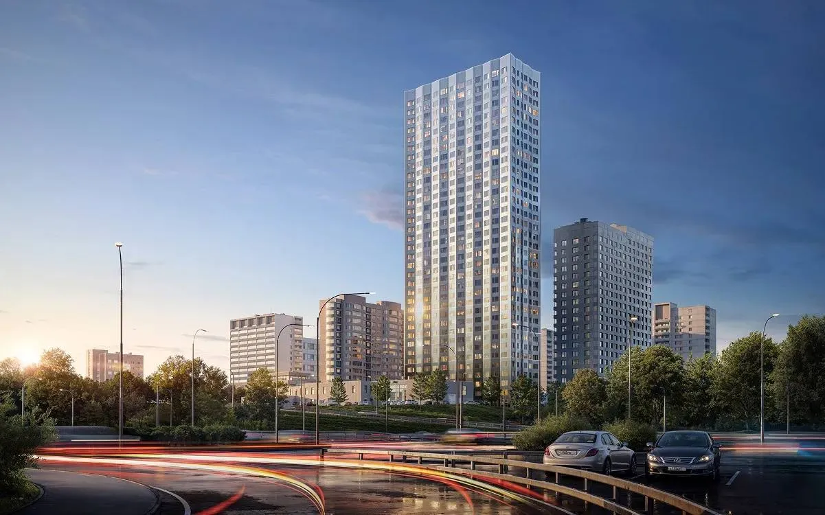 Панорама новых кварталов Москвы